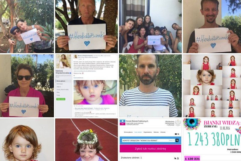 Trwa zbiórka dla Bianki, która ma siatkówczaka. Anonimowy darczyńca przekazał 100 tys. zł.