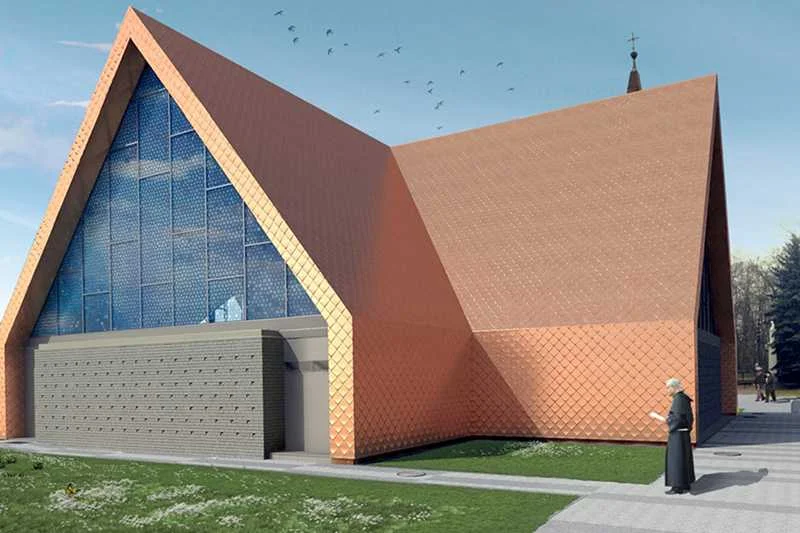 Projekt kościoław Rokietnicy autorstwa pracowni Front Architects