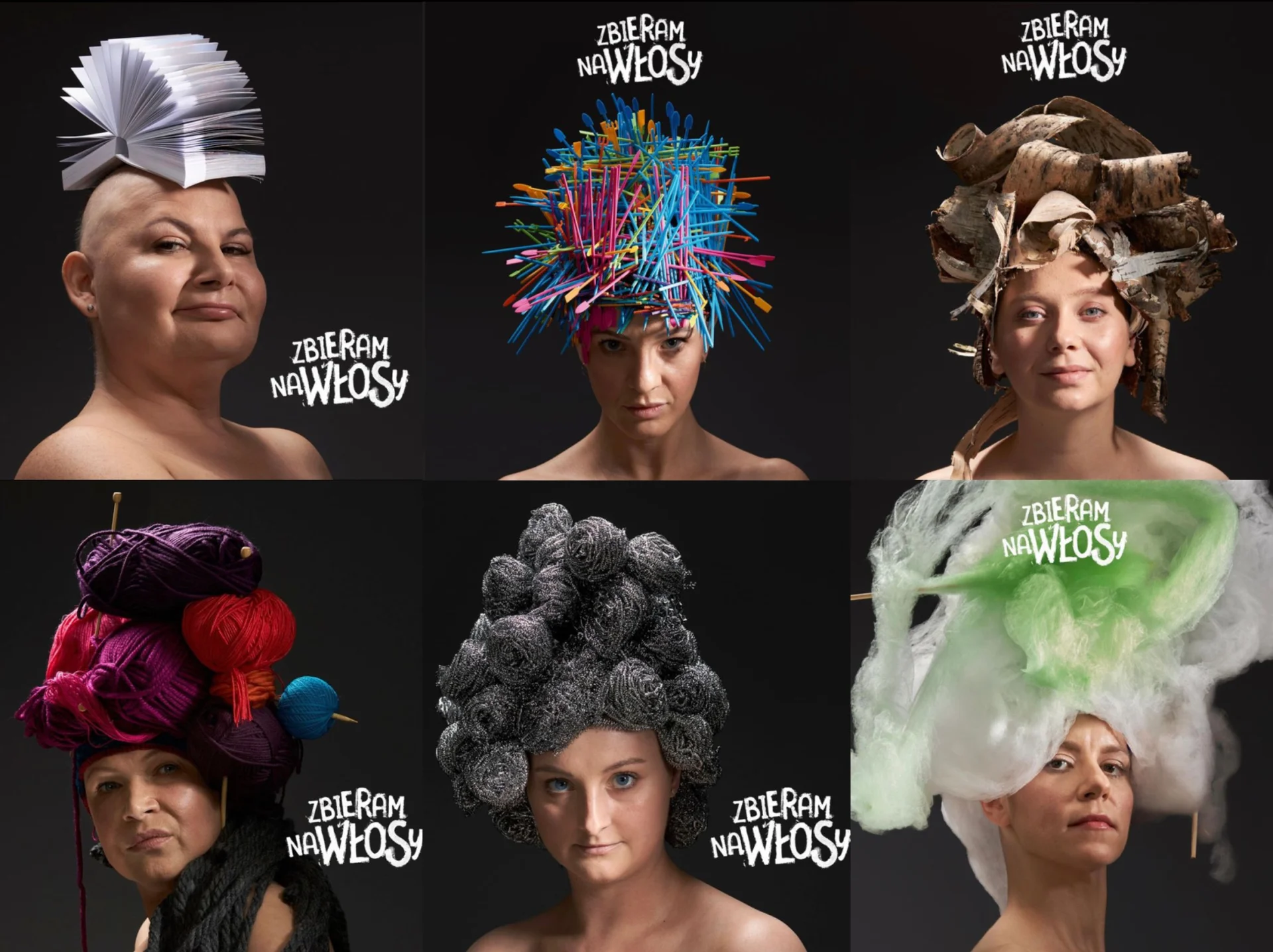 Kreatywna akcja Fundacji Rak’n roll na rzecz pomocy pacjentom onkologicznym. Współpraca z Agencją Havas Warsaw. Make up Bless me Cosmetics. Projekty fryzur Born To Create Team Jaga Hupało. Książka Tomek Sikora. Wata cukrowa Słodka Nić.