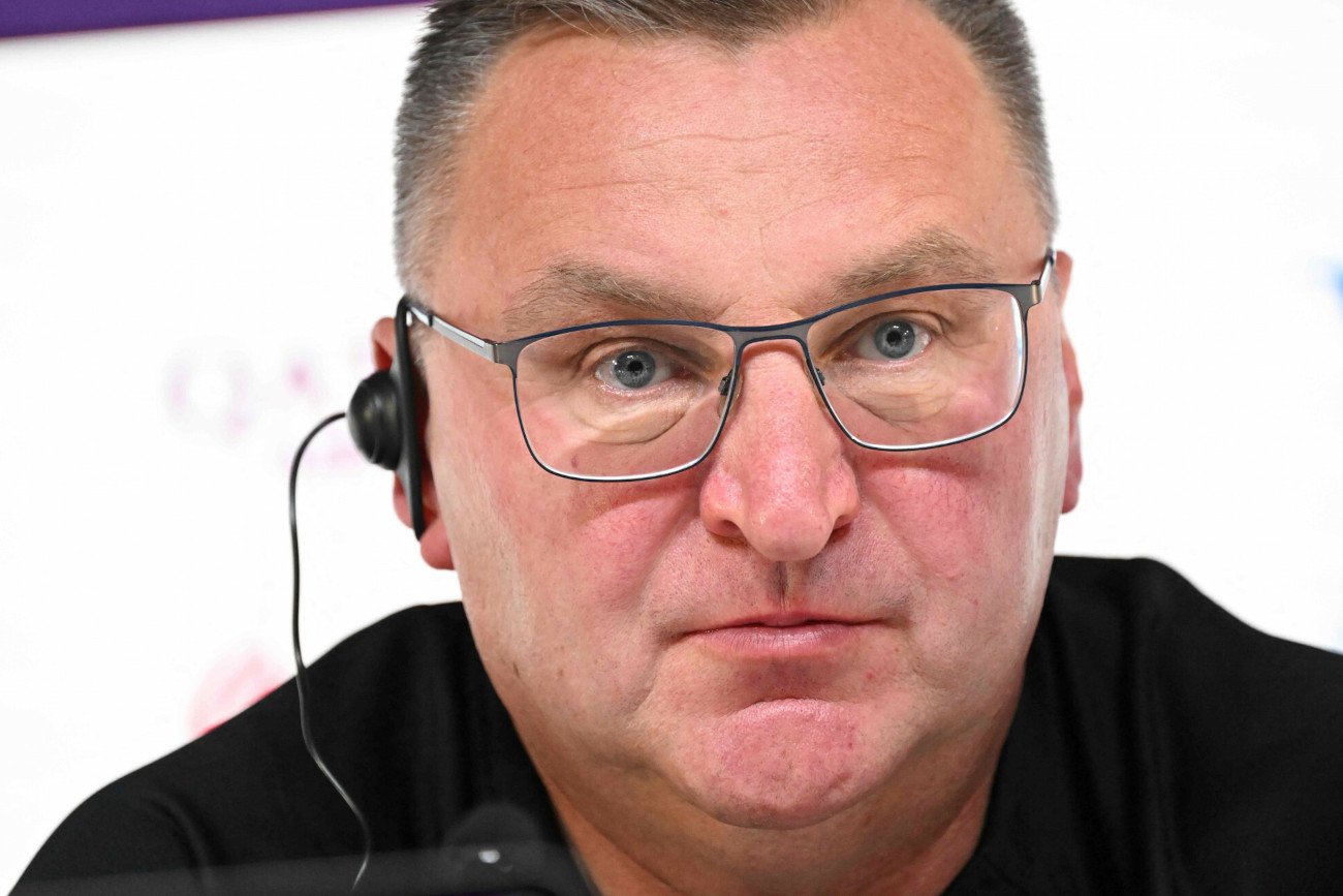 Czesław Michniewicz w towarzystwie Łukasza Skorupskiego i Karola Świderskiego spotkał się we wtorek z dziennikarzami.