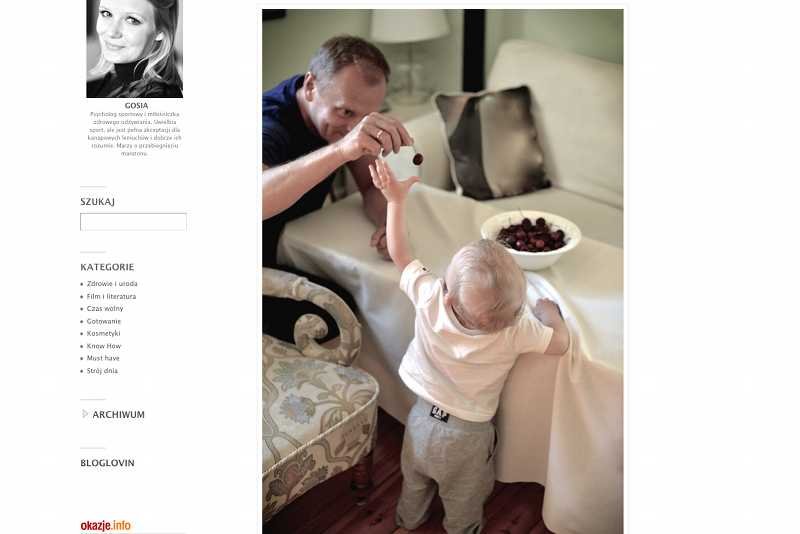 Donald Tusk wziął udział w kampanii reklamowej ubranek dla dzieci?