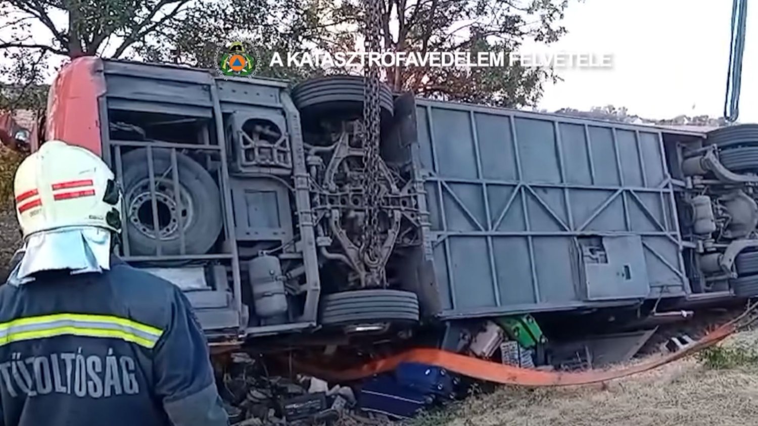 autobus, wypadek, Węgry