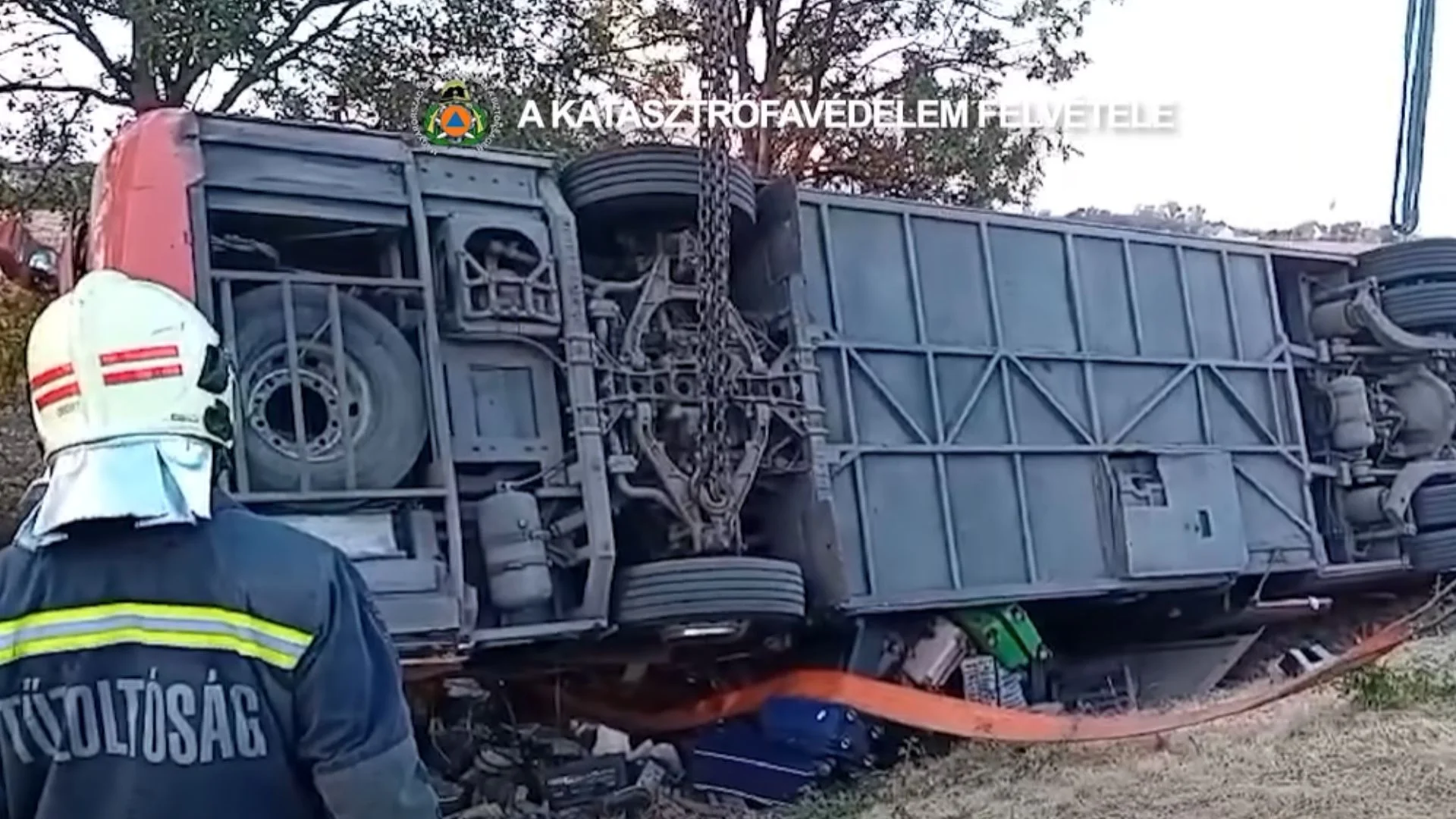 autobus, wypadek, Węgry