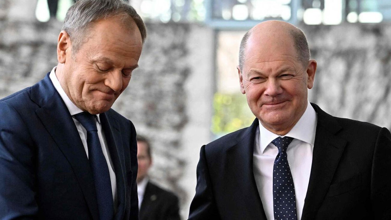 Donald Tusk i Olaf Scholz.