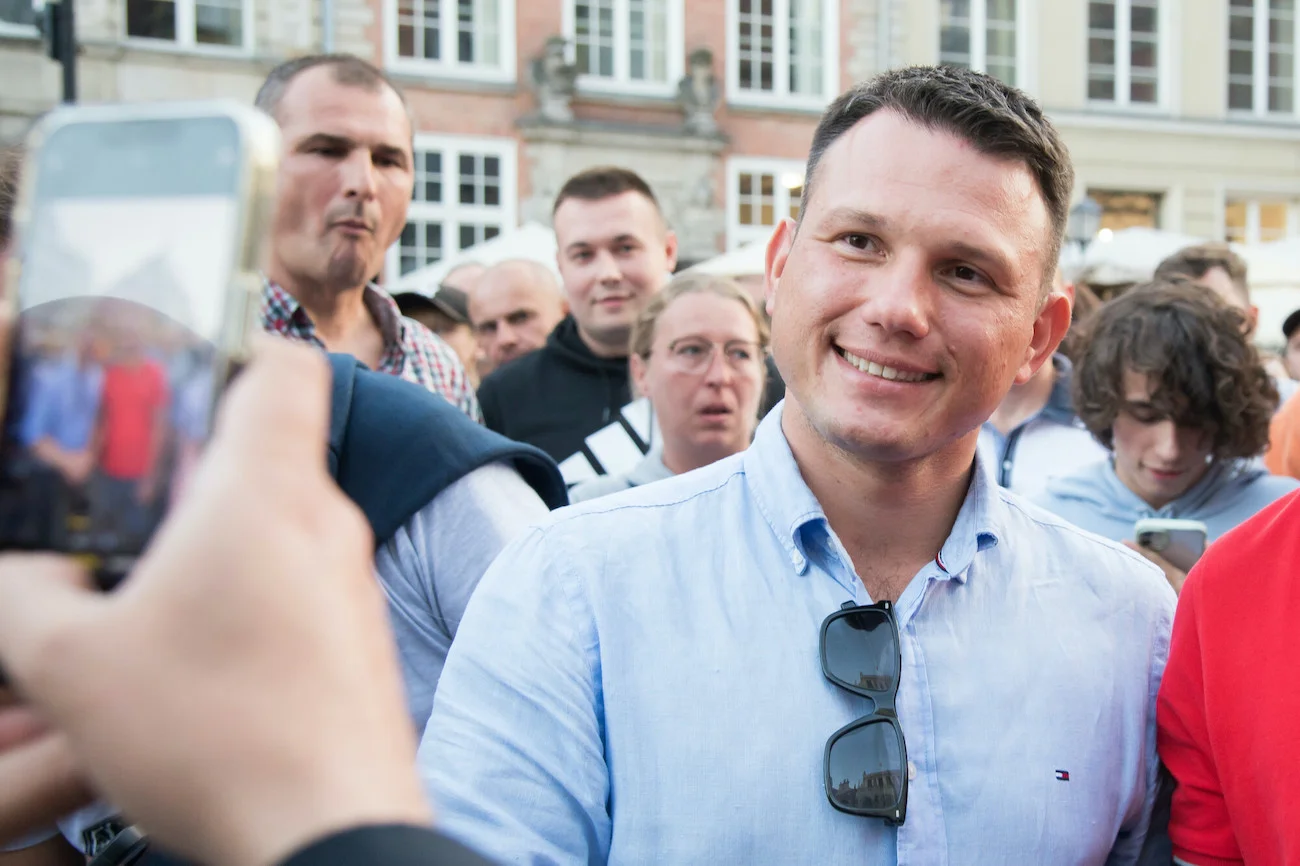 Sławomir Mentzen, prezes partii Nowa Nadzieja wchodzącej w skład Konfederacji.