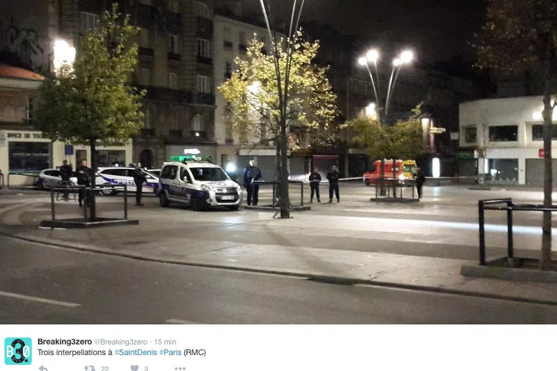 Obława w północnej części Paryża na jednego z terrorystów.