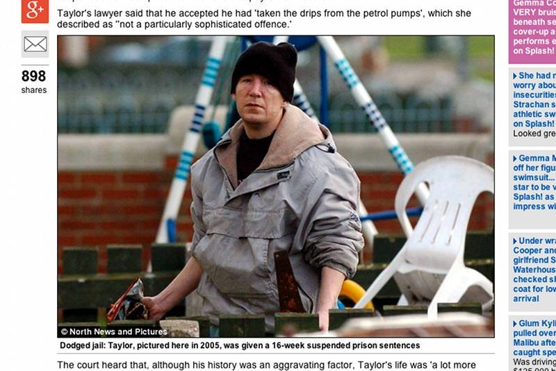 45-letni Brytyjczyk Brian Taylor jest uzależniony od picia benzyny