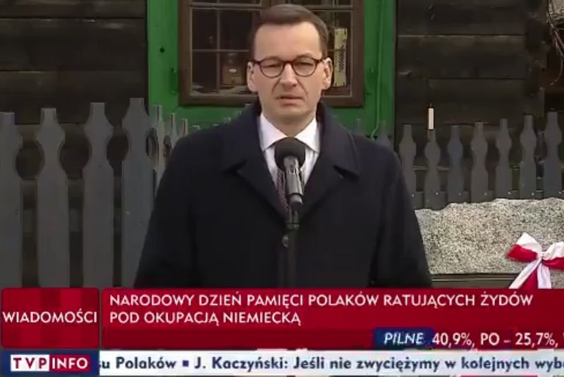 Z ust Mateusza Morawieckiego po raz kolejny padły niefortunne słowa odnośnie Holokaustu.