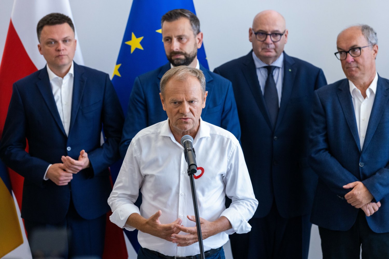 Liderzy opozycji demokratyczne, czyli Donald Tusk, Szymon Hołownia, Władysław Kosiniak-Kamysz i Włodzimierz Czarzasty.