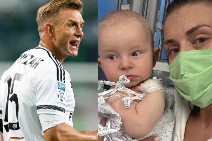 Jakub Rzeźniczak i jego była partnerka walczą o zdrowie małego Oliwiera, u którego wykryto guza wątroby.