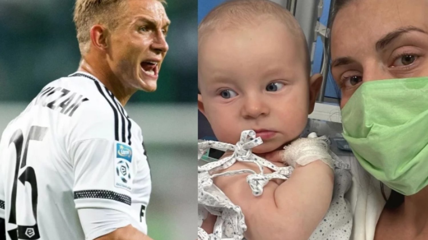 Jakub Rzeźniczak i jego była partnerka walczą o zdrowie małego Oliwiera, u którego wykryto guza wątroby.