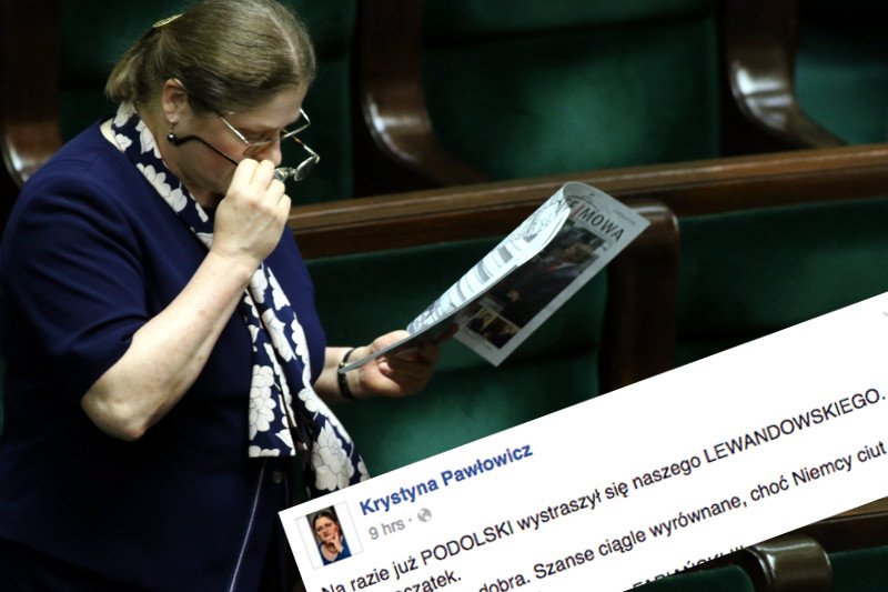 Przy niej Szpakowski to amator. Krystyna Pawłowicz komentowała na żywo mecz Polska-Niemcy. "Tusk w żałobie"