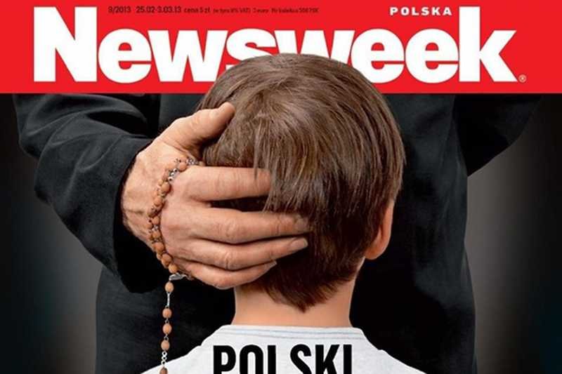 Okładka "Newsweeka" za którą Tomasz Lis został nominowany przez SDP do Hieny Roku 2013.