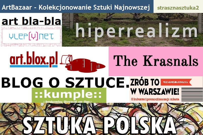 Kolaż odpowiada estetyce blogów o sztuce