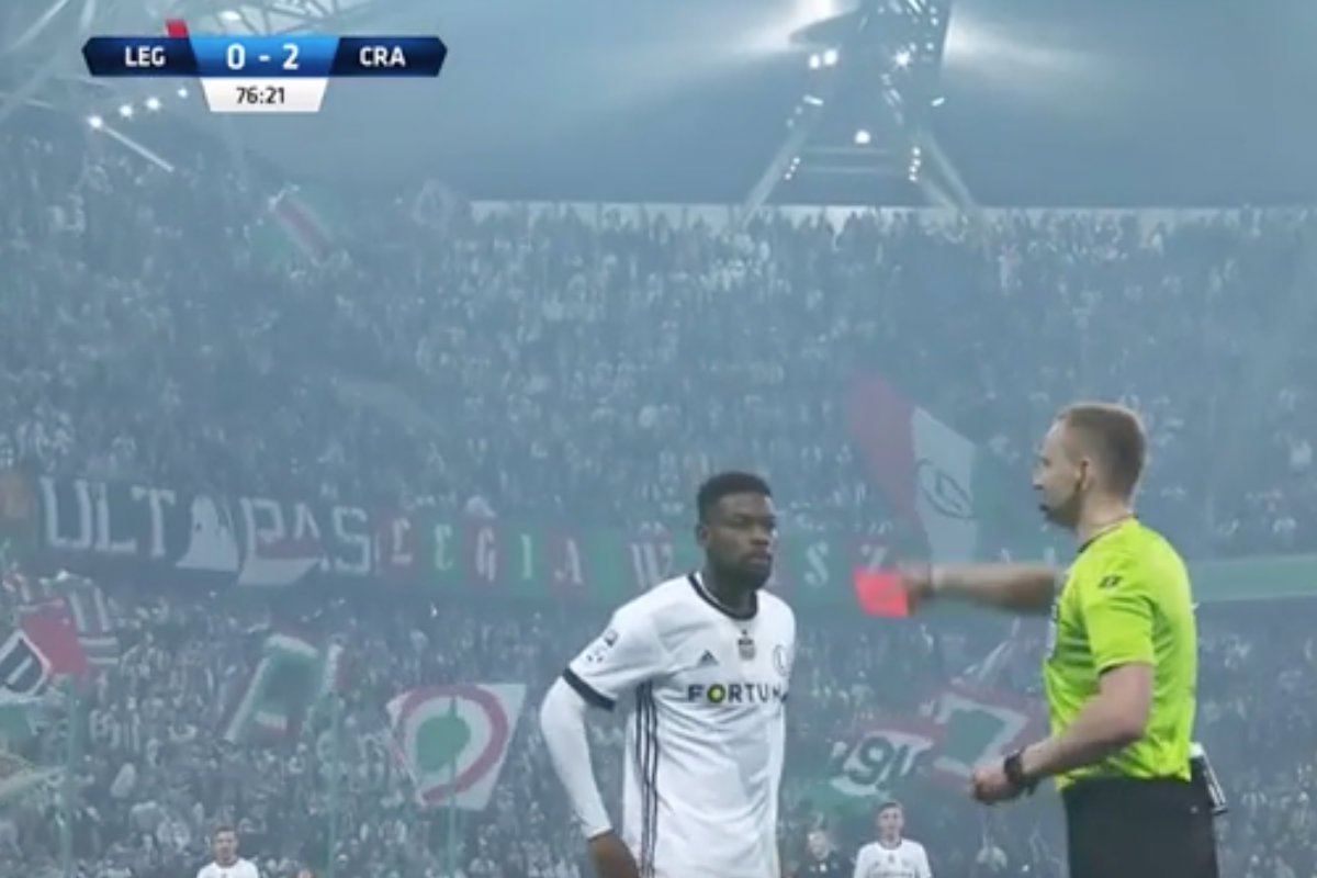 William Remy dał rzadko spotykany pokaz boiskowego chamstwa. A miał być ostoją Legii Warszawa.