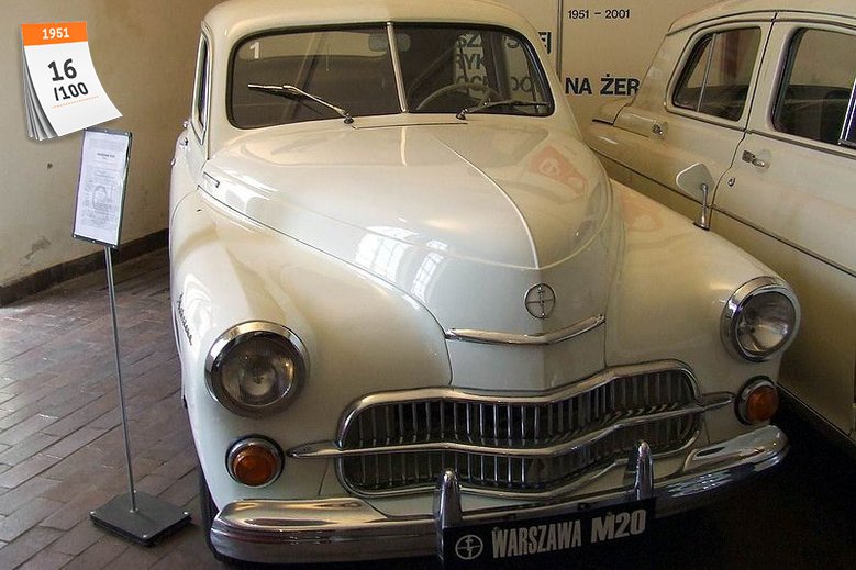 Warszawa M-20 była pierwszym samochodem wyprodukowanym w powojennej Polsce. Pierwszy egzemplarz tego auta zjechał z taśmy produkcyjnej Fabryki Samochodów Osobowych (FSO) w 1951 roku