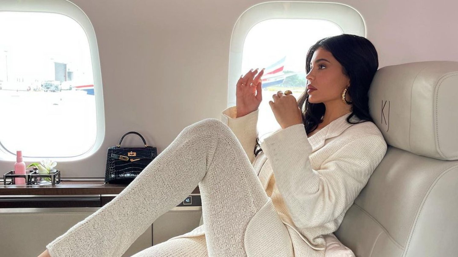 Kylie Jenner w swoim prywatnym odrzutowcu