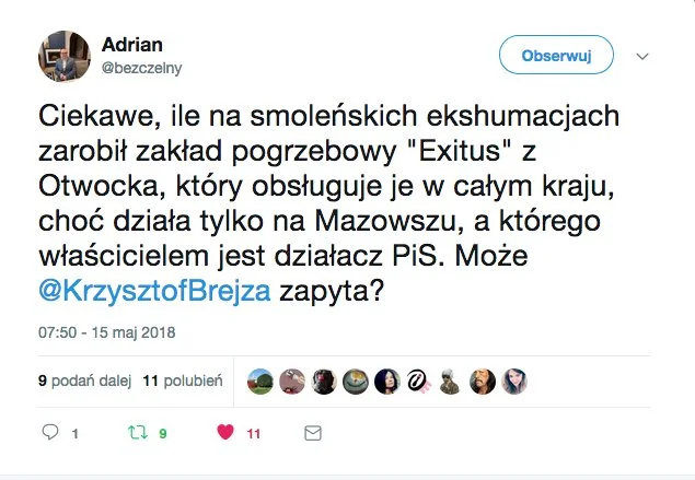 W sieci podają ciężkie oskarżenia pod adresem firmy, która zajmuje się ekshumacjami smoleńskimi
