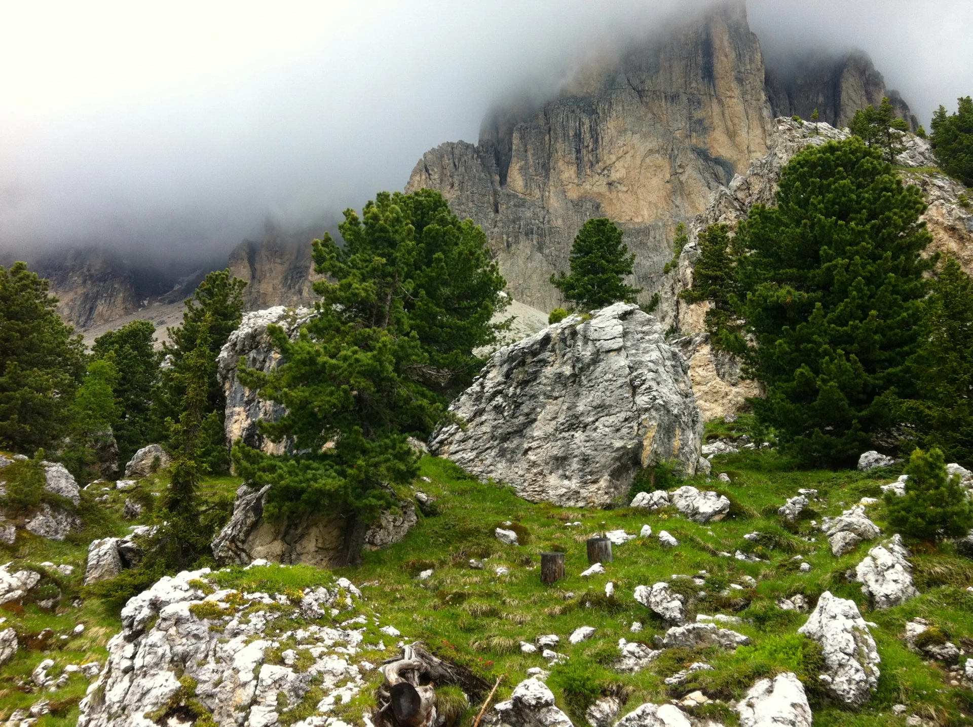 Chmury nad Sassolungo, archiwum prywatne