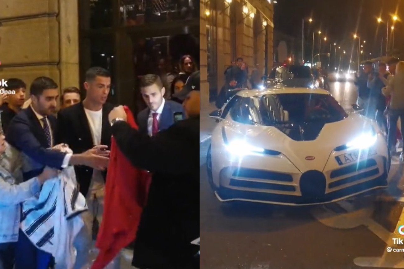 Cristiano Ronaldo jeździł w Madrycie wyjątkowym Bugatti.
