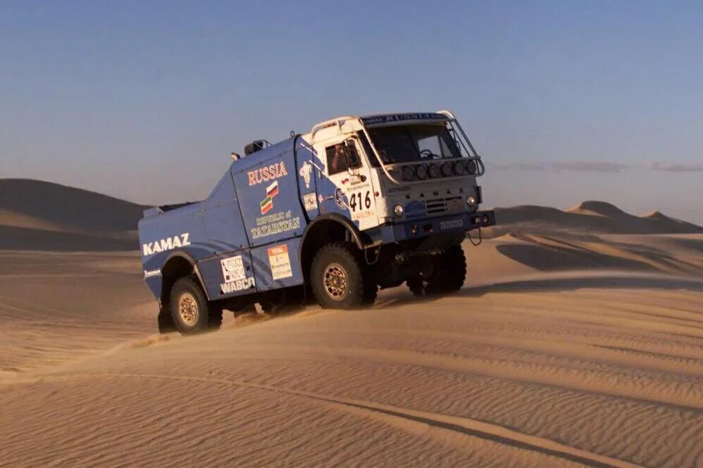 Ciężarówka Kamaz podczas Rajdu Dakar w Libii