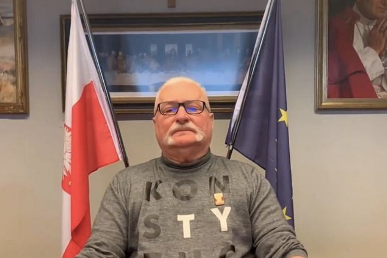 Lech Wałęsa wygłosił orędzie do Ukraińców.