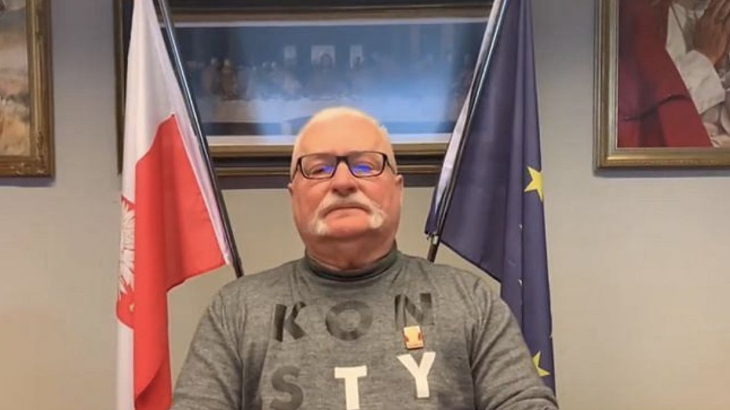 Lech Wałęsa wygłosił orędzie do Ukraińców.