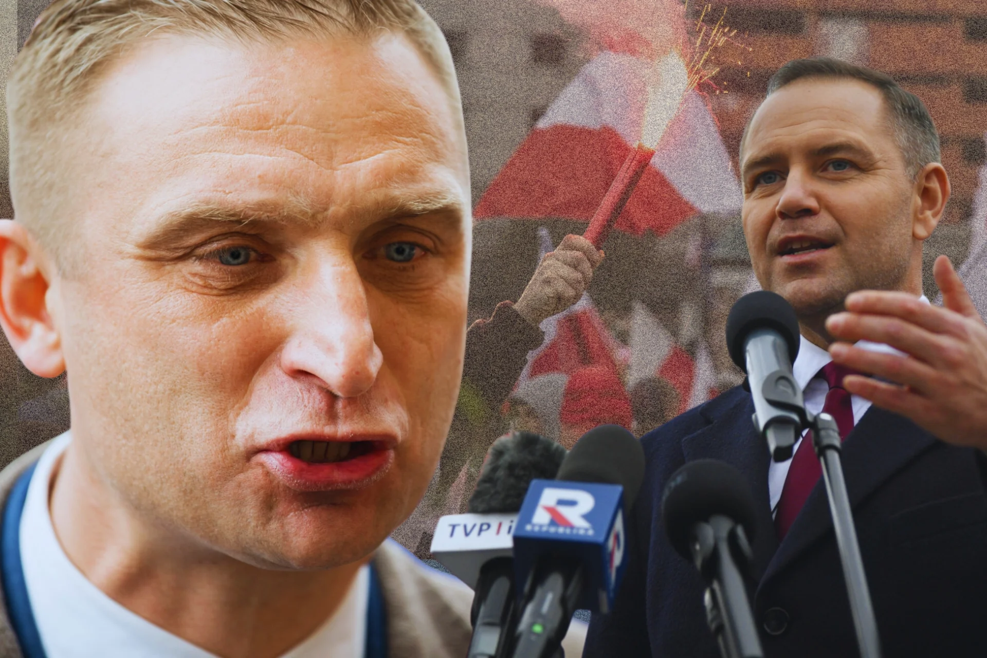 Nawrocki zaczął wychwalać Bąkiewicza.