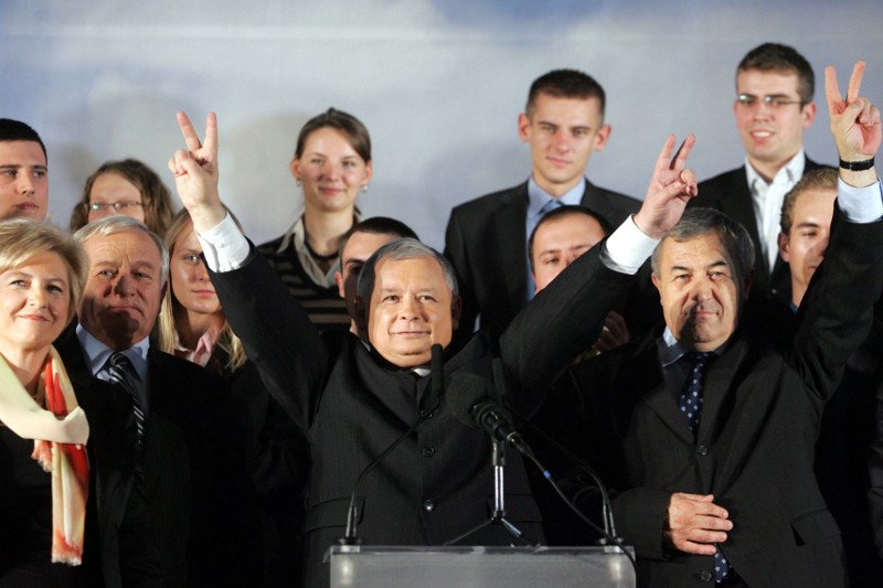 Kampania wyborcza 2007. PiS przegrał wtedy parlamentarne.