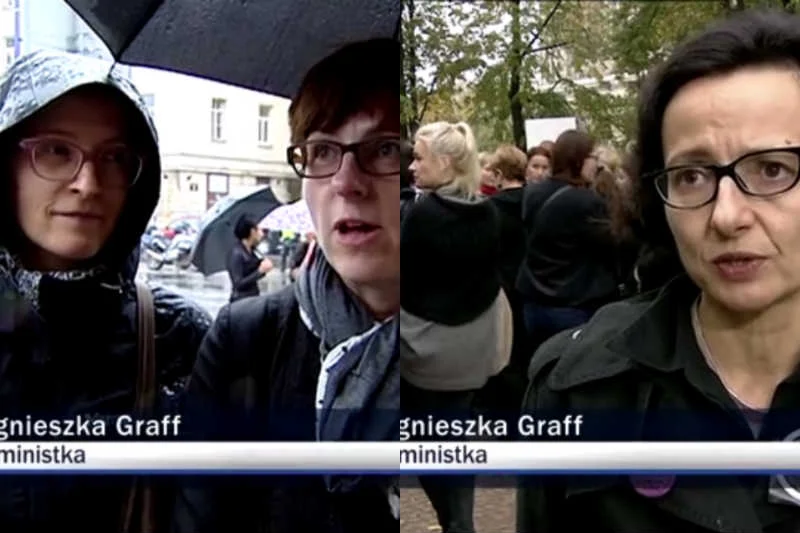 "Wiadomości" podpisały dwie różne osoby jako Agnieszkę Graff.