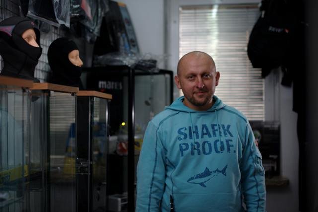 Piotr Tokarski w pracy