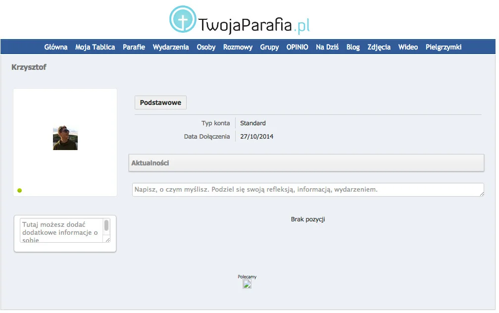 Logowanie do serwisu odbywa się za pomocą Facebooka i jest bardzo proste.