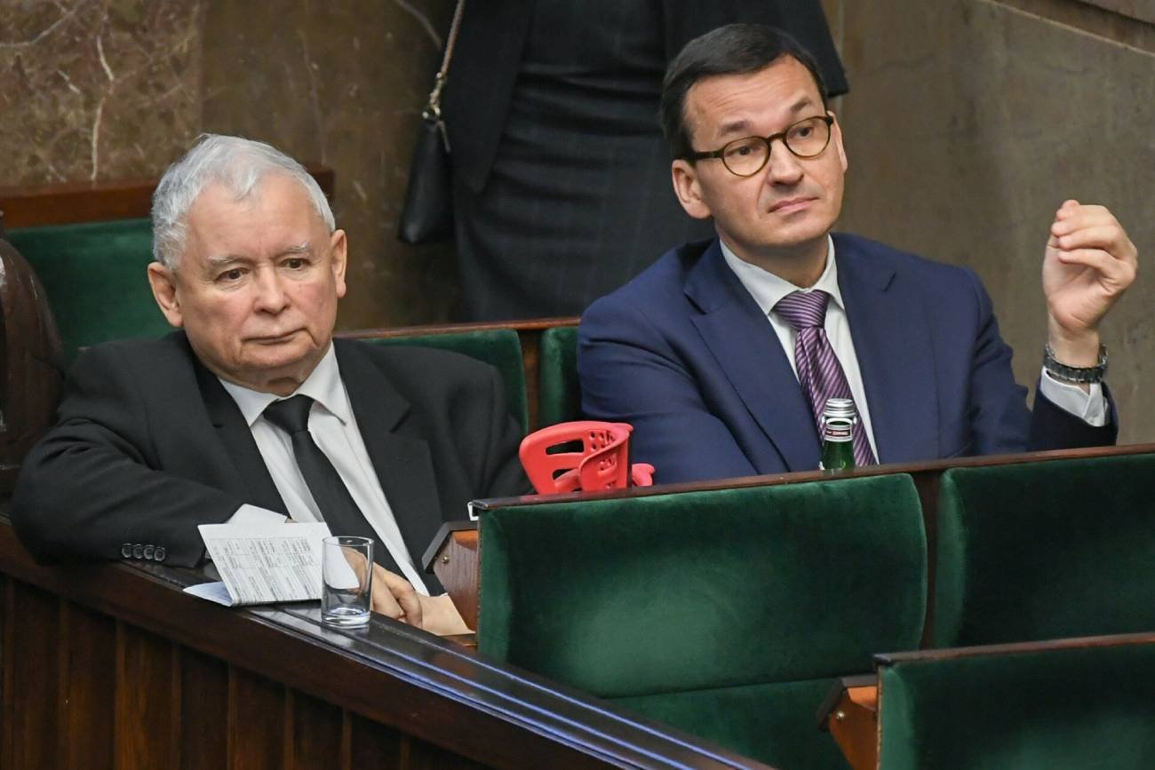 Jarosław Kaczyński i Mateusz Morawiecki