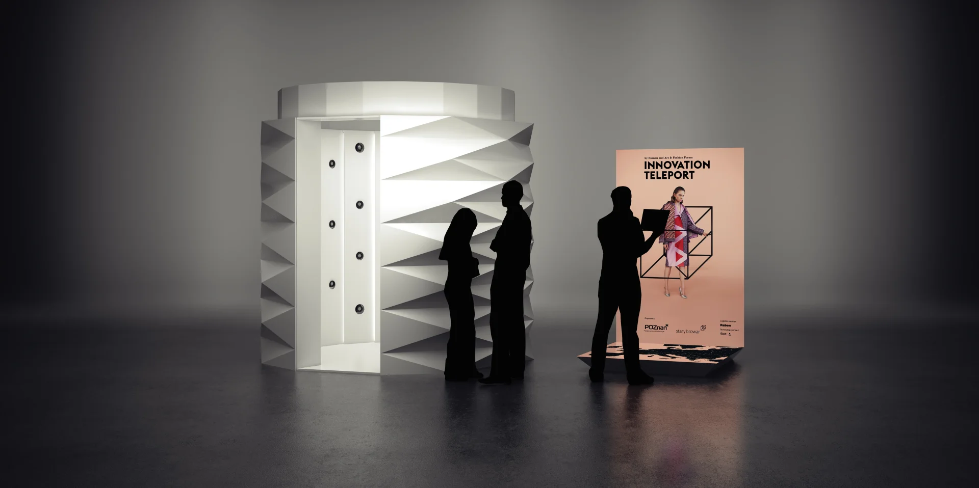 Tak wygląda Innovation Teleport z zewnątrz. Futurystycznie.