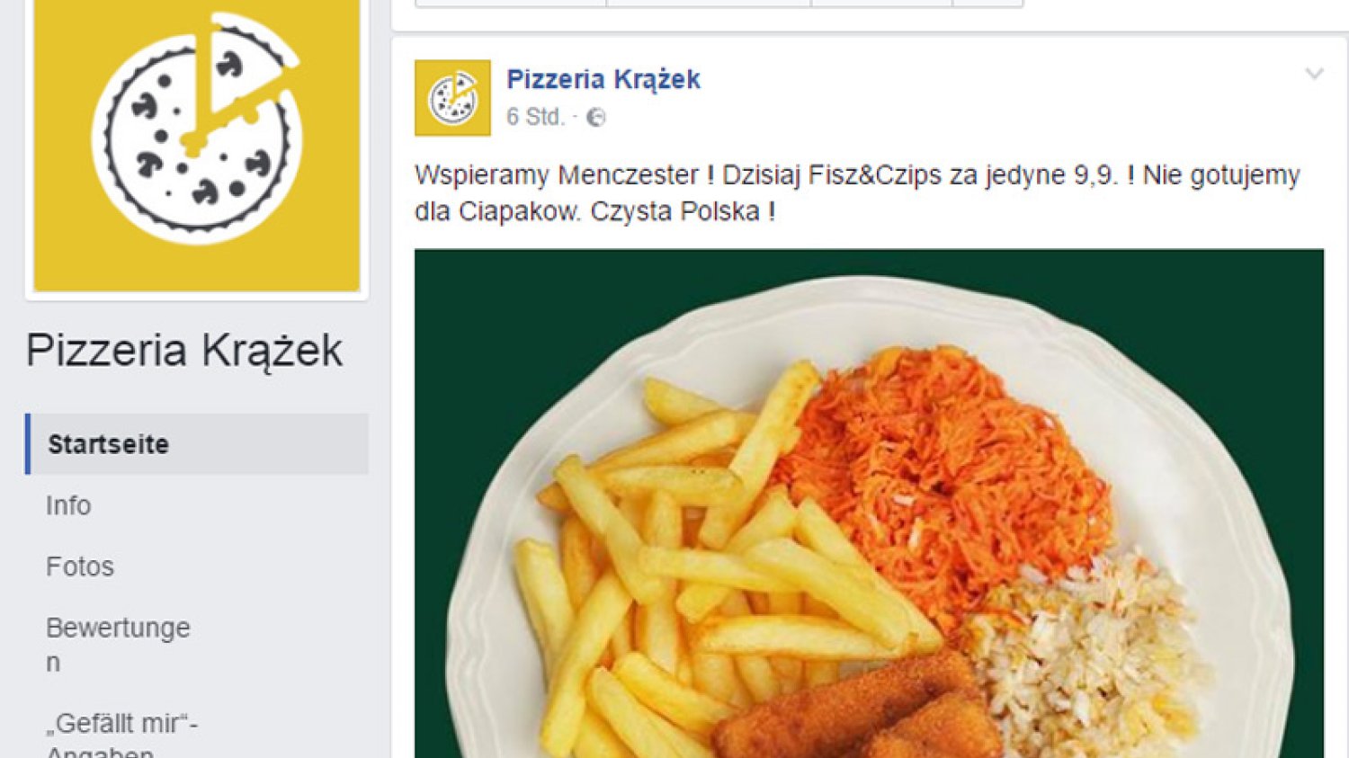 Tak na Facebooku postanowiono żerować na śmierci ofiar zamachu terrorystycznego w Manchesterze. Najpierw wydało się, że to kiepska reklama, potem okazało się, że za wszystkim stoją "żartownisie"...