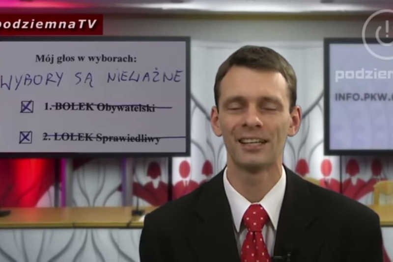 PodziemnaTV namawia do unieważnienia wyborów.