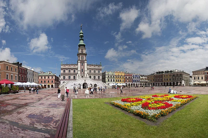 Rynek w Zamościu.