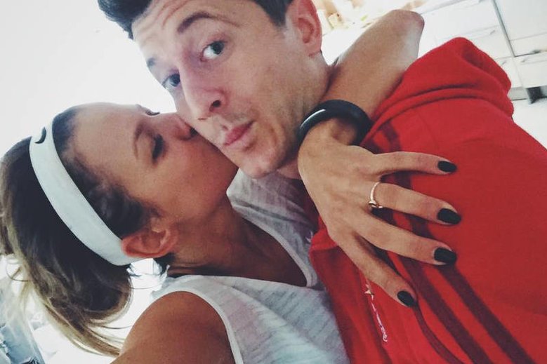 Anna i Robert Lewandowscy gościli u Wojewódzkiego