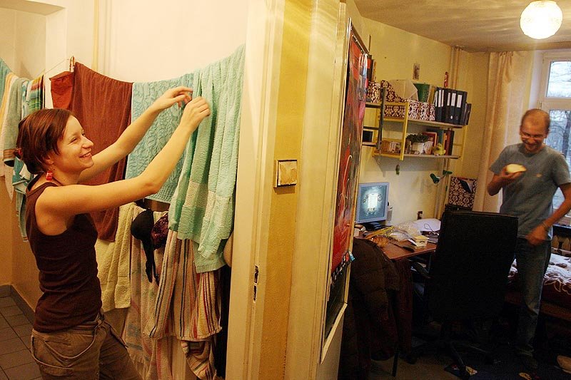 Tak wygląda koedukacyjne życie w akademiku. Na Politechnice  Łódzkiej trzeba mieć na nie zgodę rodziców.