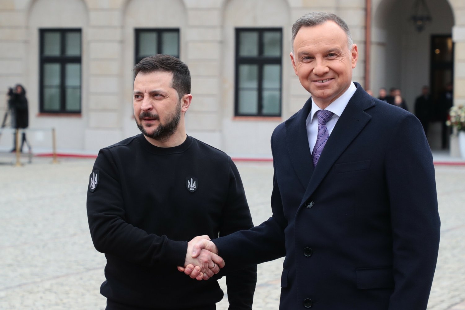 Andrzej Duda i Wołodymyr Zełenski