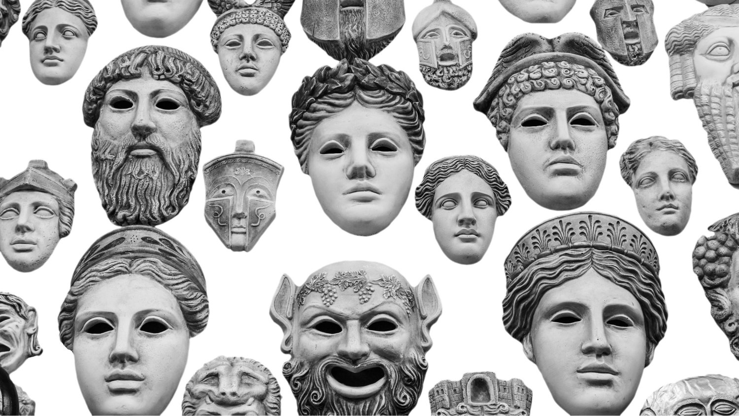 Greckie maski miały za zadanie podnosić autentyzm postaci i pokazywać jednoznacznie ich charakter