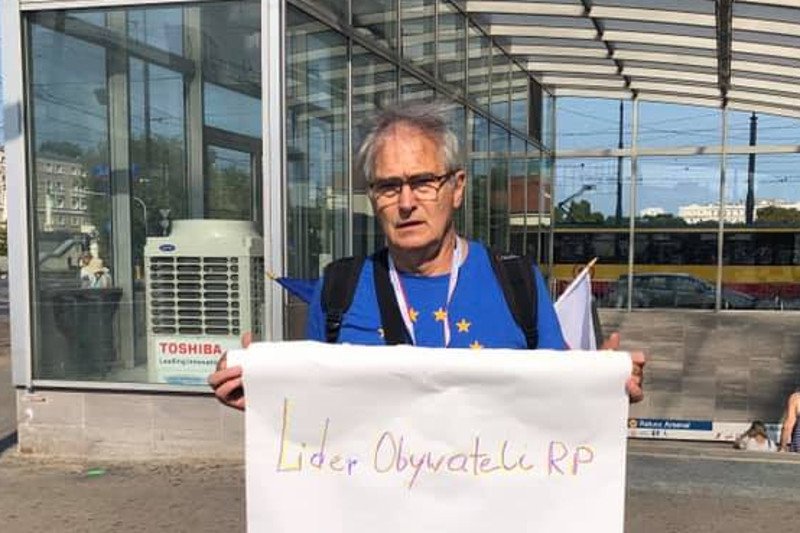 Policja wylegitymowała aktora Olgierda Łukaszewicza, który zaangażował się w poparcie kandydatury lidera Obywateli RP Pawła Kasprzaka do Senatu.