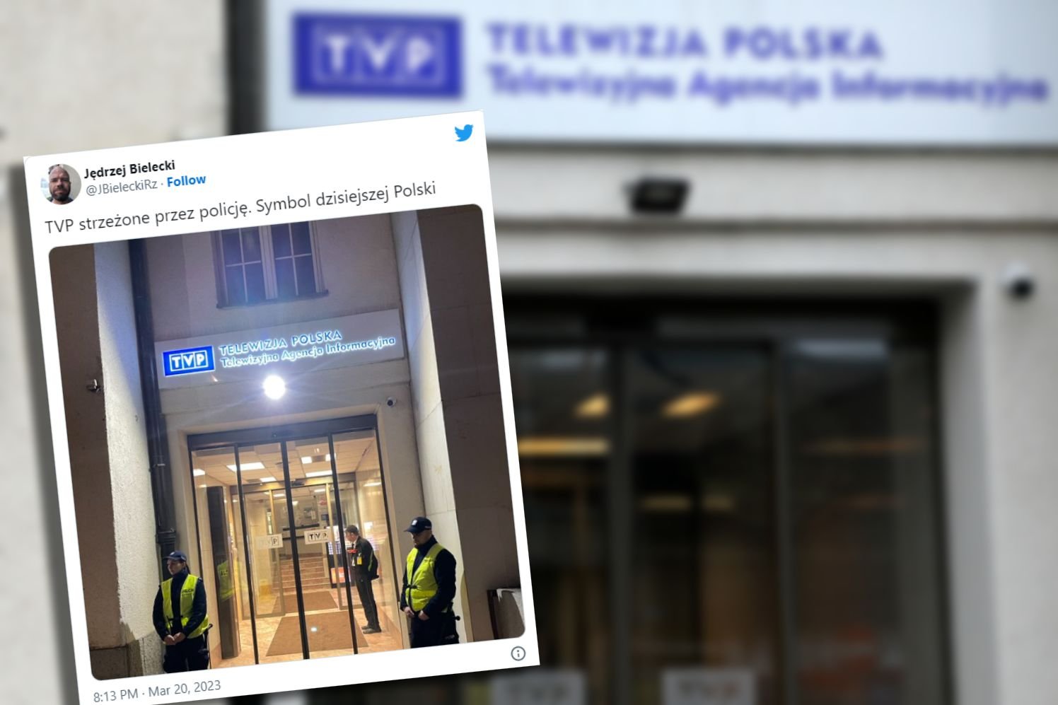 TVP strzeżone przez policję, pracownicy mówią o strachu