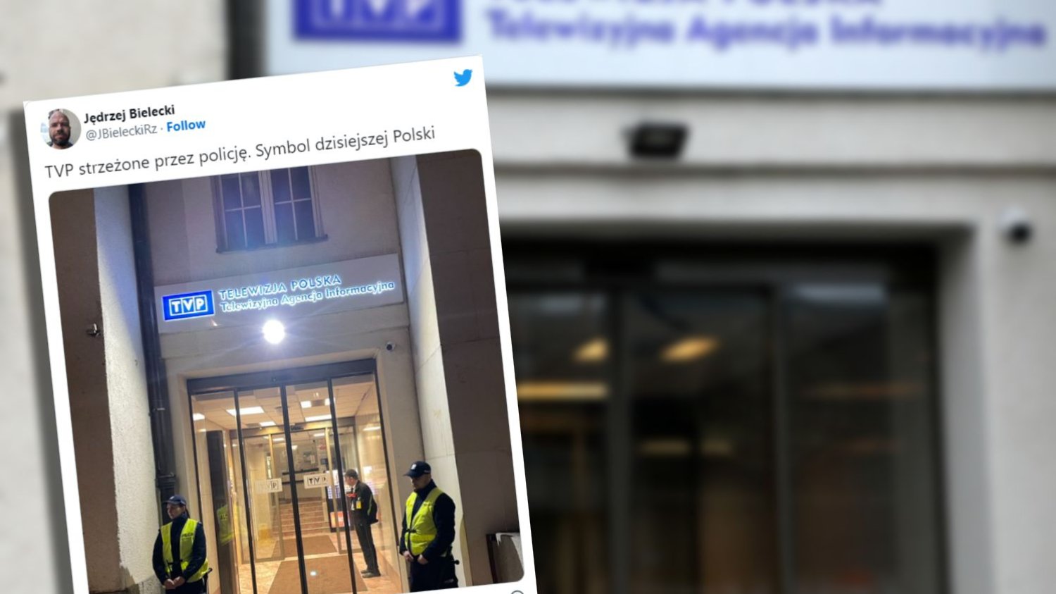 TVP strzeżone przez policję, pracownicy mówią o strachu