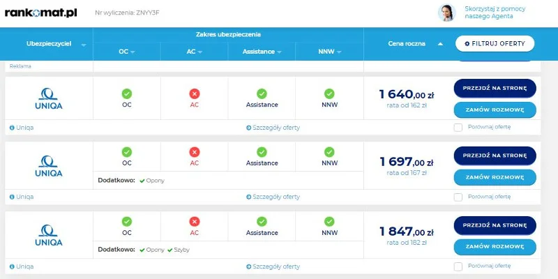 Najniższe oferty dla 21-letniego kierowcy Nissana Micry