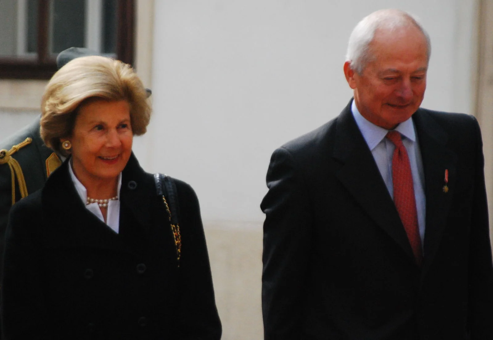 Książę Hans Adam z żoną księżna Giną.