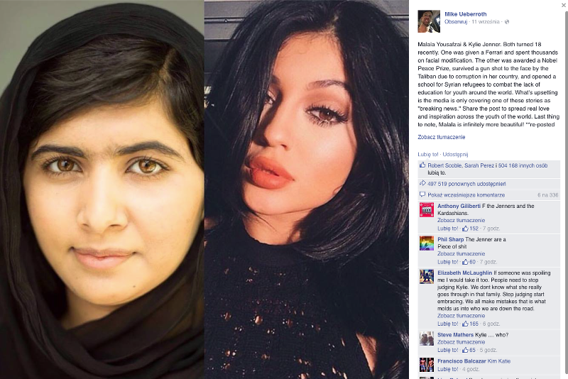 Porównanie celebrytki i laureatki Nagrody Nobla. Internauci podzieleni.