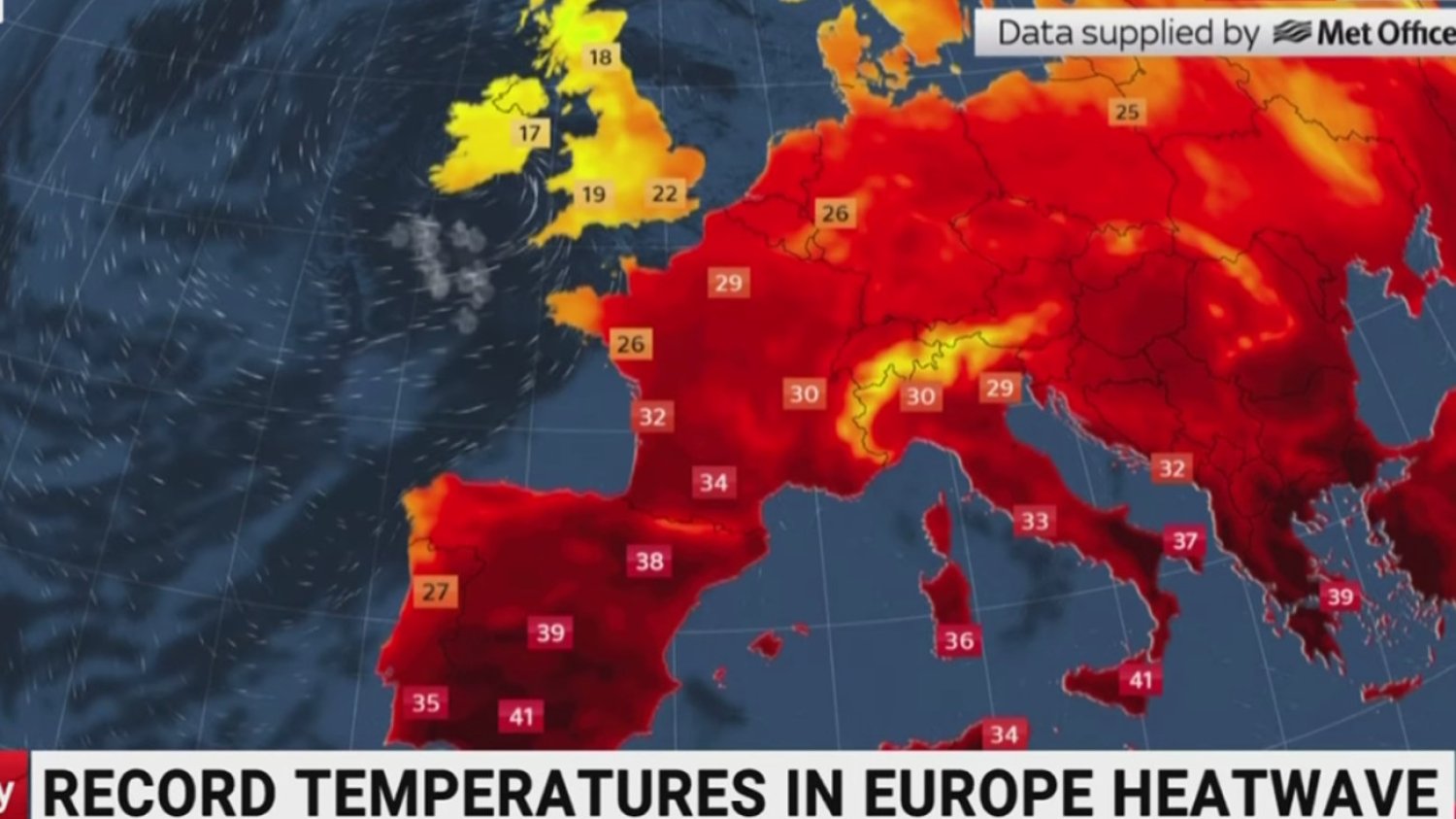 Europa w lipcu bije rekordy upałów. Południe kontynentu pustoszą pożary.