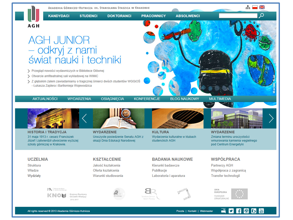 Nowa oferta na stronie AGH adresowana do dzieci
