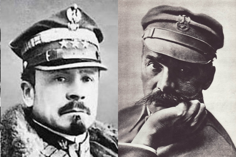 Gen. Józef Haller i Naczelnik Józef Piłsudski.